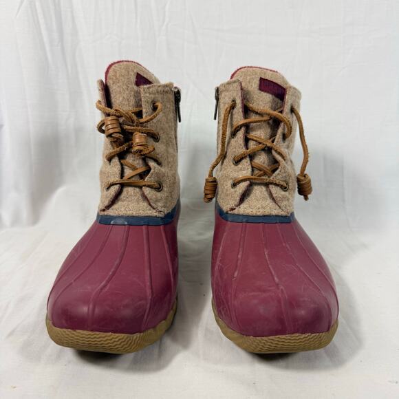 Sperry Saltwater Duck Boots Women's 8 STS87099 Purple Waterproof - Picture 4 of 10